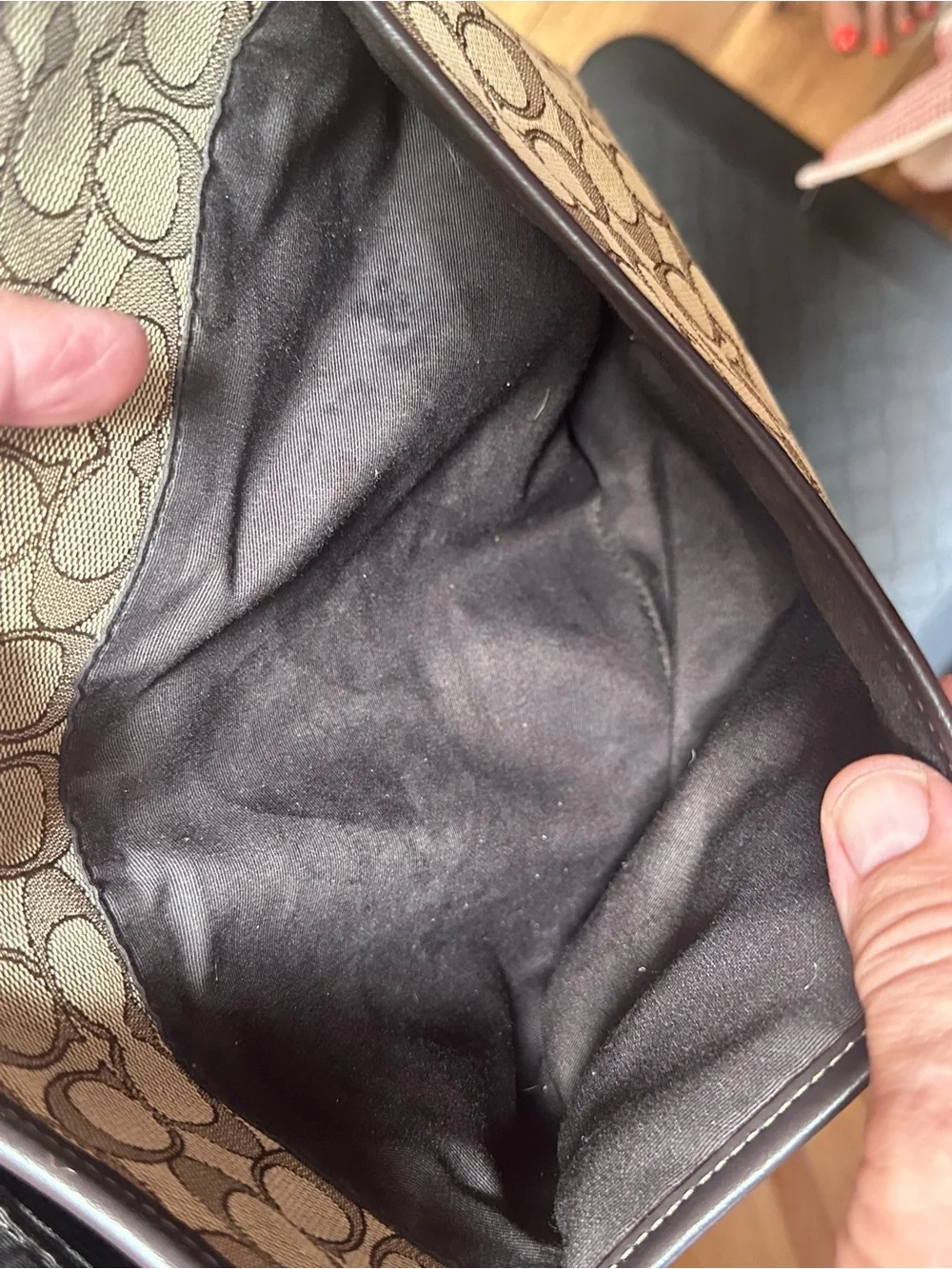 Coach Signature Crossbody Bag in Brown